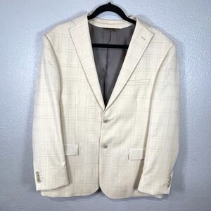 Pronto Moda Europa 100% Lamb's Wool Men's Sport Suit Jacket Blazer Size‎ 42 R